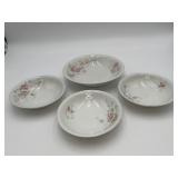 4 Antique Victoria Czechoslovakia Bowls