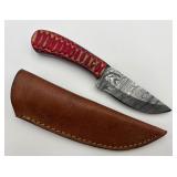 Handmade Damascus Steel Hunting/Skinning Knife