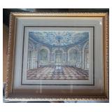 *Fancy Room Pencil Art in 16" x 18" Gilt Frame