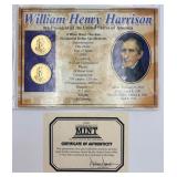 2009 William H. 24K G.P. Presidential $1 Coin Set