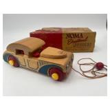 Vintage Noma Educational Woodies Wooden Toy Car