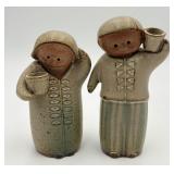 Vtg. Pair of Japanese Stoneware Shakers