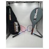 Vintage Racquets w/Cases & Lightweight Racquets