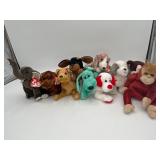 10 Vintage Ty Teenie Beanie Babies