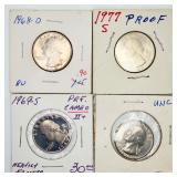 4 Proof & Uncirculated Washington Quarters