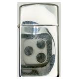 VTG Silver-tone Zippo Lighter Engraved