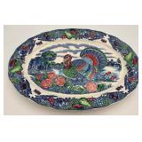 Large Vtg. Oval Turkey Platter