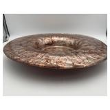 Metallic Art Glass Center Bowl