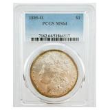 1885-O Morgan Silver Dollar PCGS MS64