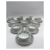VTG Noritake "Pinetta" Cup & Saucers
