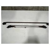 2 Carved Wooden Tapestry or Ikat Hanger