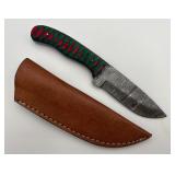 Hand-made Damascus Steel Fixed-Blade Knife
