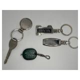 4 Vintage-style Promotional Keychains