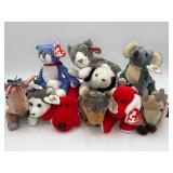 10 Vintage Ty Teenie Beanie Babies