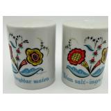 2 VTG Berggren Trayner Swedish Fold Art S&P Shaker