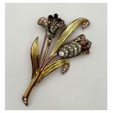 Beautiful Antique Flower Pin