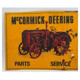 VTG McCormick Deering Parts Service Sign