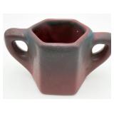 VTG Van Briggle Art Pottery Hexagonal Sugar Bowl
