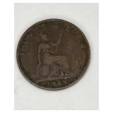 1868 Victoria Farthing in Very Good Condition