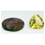 2 Gemstones, Henanite & Lemon Quartz