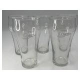 5 VTG Coca-Cola Soda Fountain Glasses