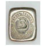 Bunker Bullion 1 Troy Ounce .999 Fine Silver Bar