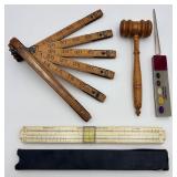 Rulers, Gavel & Letter Opener