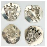 4 Reckless Metals 1/4 Troy Ounce Savage Tokens