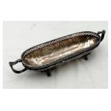 Antique Van Bergh Quad Silver Plate Condiment Dish
