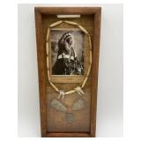 Vintage Native American Photo Shadow Bx J.S. Shaff