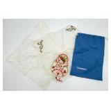 2 VTG Handkerchiefs & Bag