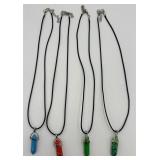 2 Faux Stone Fashion Necklaces