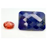 2 Gemstones, Lapis Lazuli & Labradorite