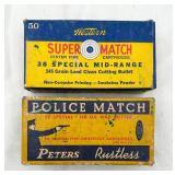 VTG Peters & Western 38 Spl Center Fire Cartridges