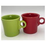 2 Fiestaware Cups Coffee Mugs