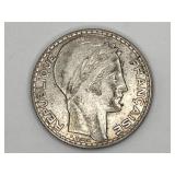 1929 Republique Francaise Silver Coin