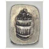 Mutiny Metals 1 Troy Ounce .999 Fine Silver Bar