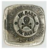 MK Barz & Bullion 1 Troy Oz .999 Fine Silver Bar