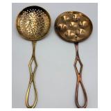 Pair of Vtg. Brass Kitchen Utensils