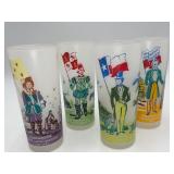 Vtg 50s Knox Oil & Gas Co. TX Under Flags Tumbler