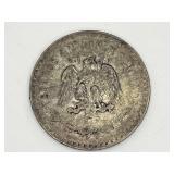 1922 "Estados Unidos Mexicanos" UnPeso Silver Coin