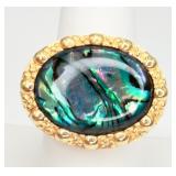 Sterling Silver Abalone Ring
