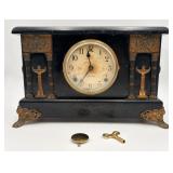 Antq Pillar Mantel Clock Made by Sessions Clock Co