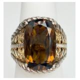 Sterling Silver Smoky Quartz Ring