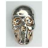 YPS 1 Troy Ounce .999 Fine Silver Skull Shape