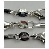3 Sterling Silver Chains
