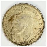 1943 George VI Australian Florin Silver Coin