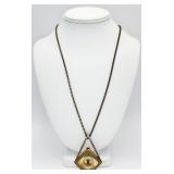 VTG Diamond-Shaped Pendant "Marcel & Cie" Movement