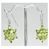 Sterling Citrine Dangle Earrings