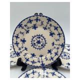15 Pc Vintage Maruta Japan Blue Delft China Set
